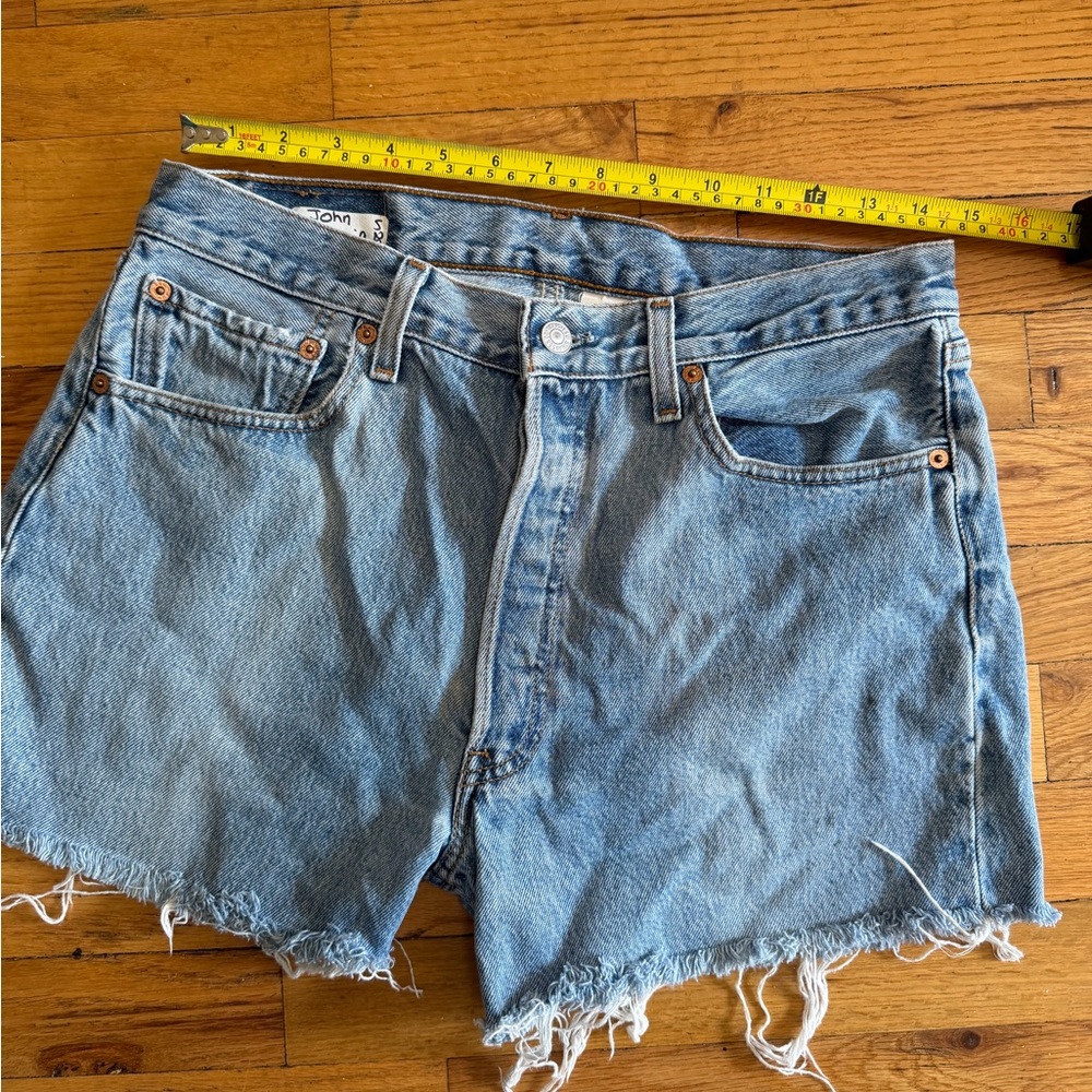Vintage Levi's 501 Light Wash Denim Shorts